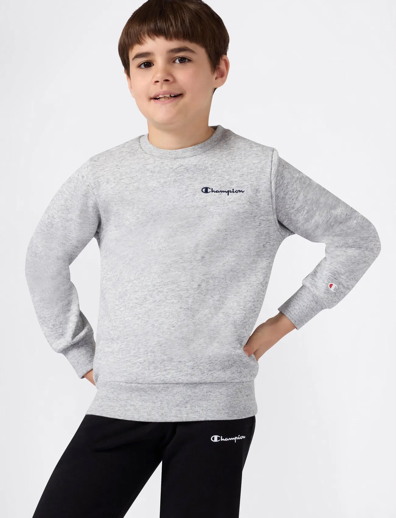 Champion Crewneck Sweatshirt, 138-143, Grey, Sweatshirts & Hættetrøjer > Sweatshirts, Børn