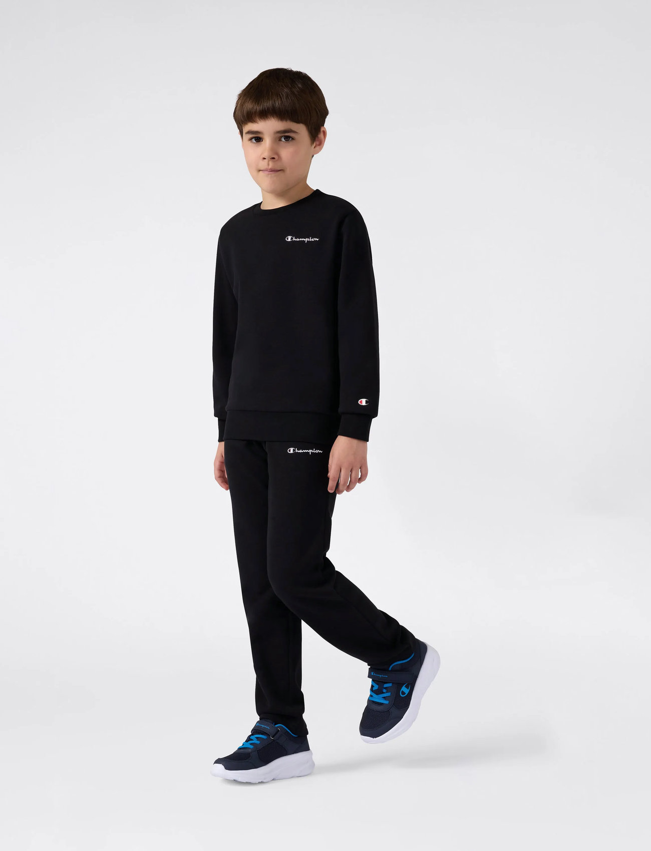 Champion Crewneck Sweatshirt, 114-119, Black, Sweatshirts & Hættetrøjer > Sweatshirts, Børn