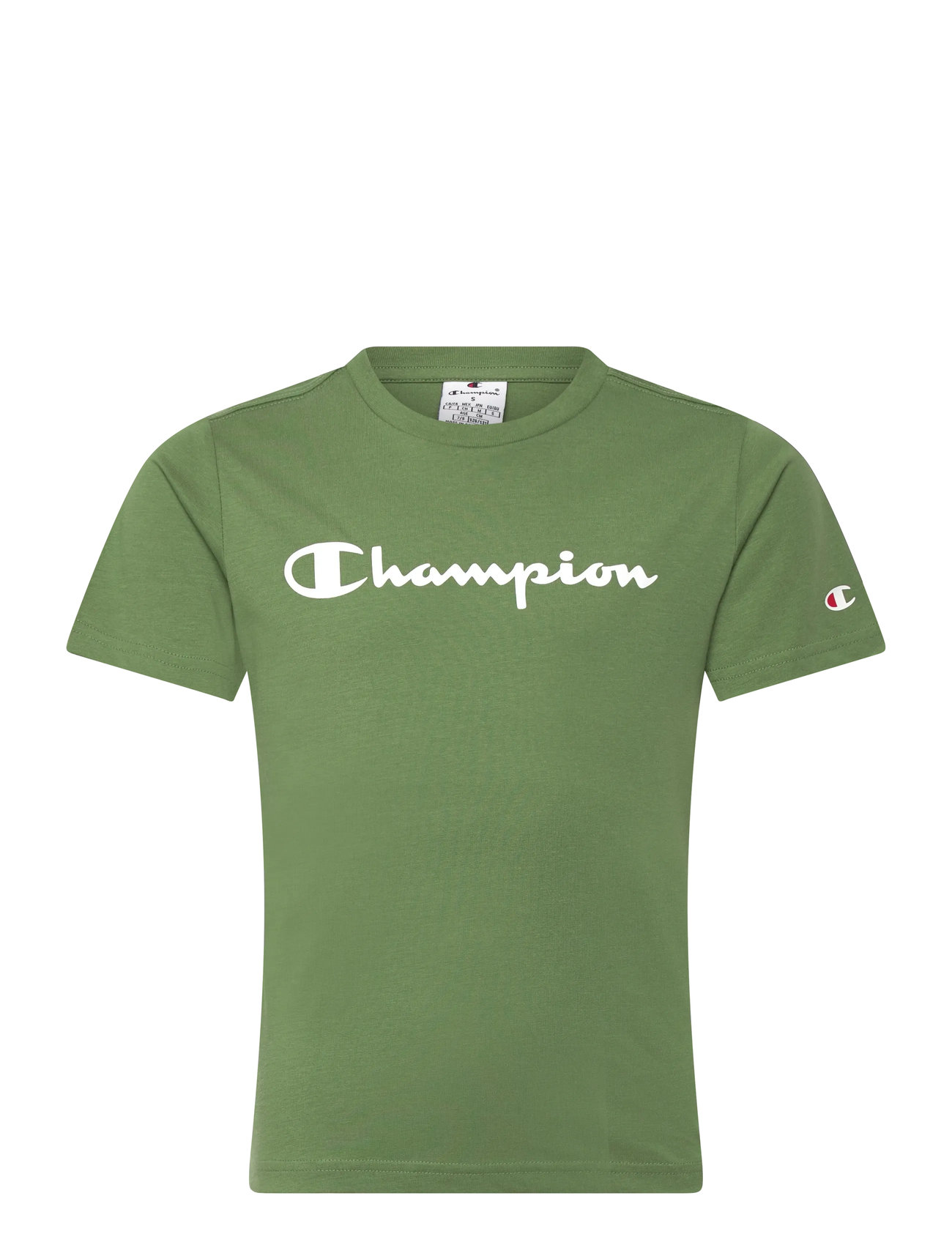 CHAMPION Ss Tee Grün - 114-119 - Kinder