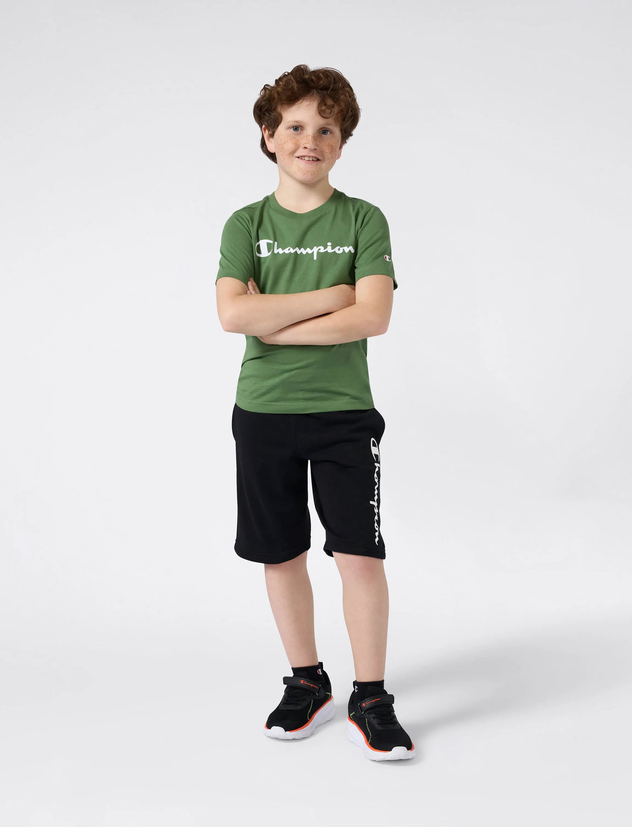 Champion Ss Tee, 138-143, Green, T-Shirts > Kortærmede, Børn