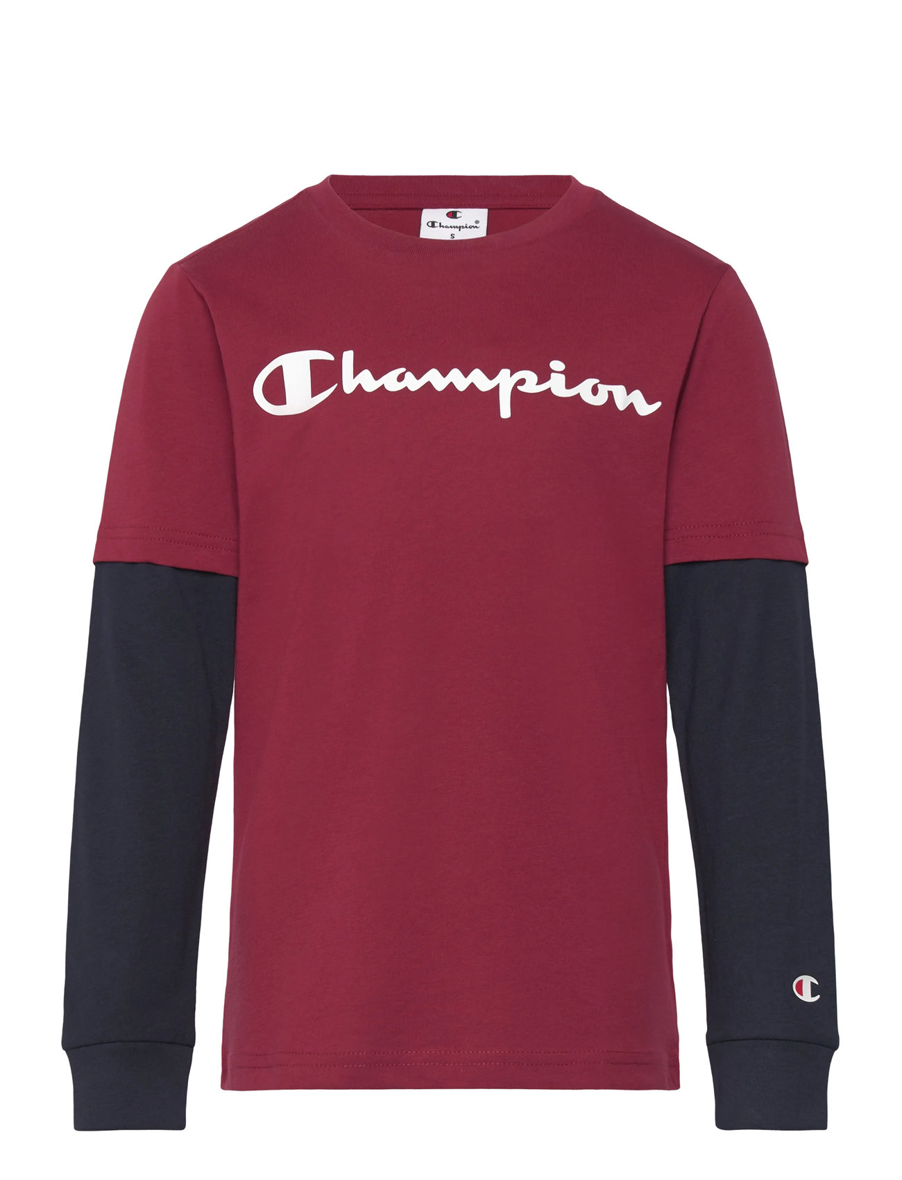 CHAMPION Lange Ärmel T-Shirt Rot - 114-119 - Kinder