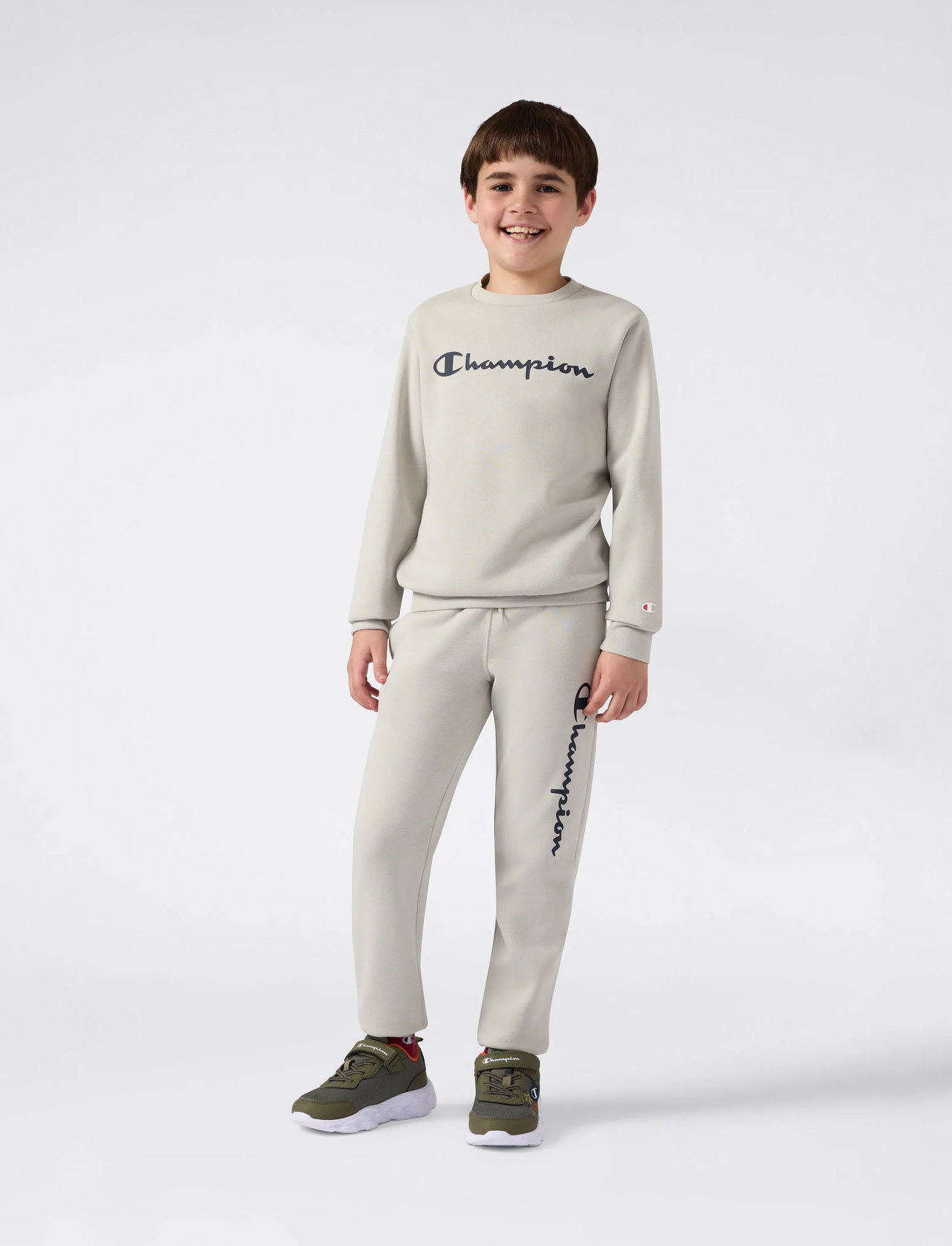 Champion Crewneck Sweatshirt, 174-179, Cream, Sweatshirts & Hættetrøjer > Sweatshirts, Børn
