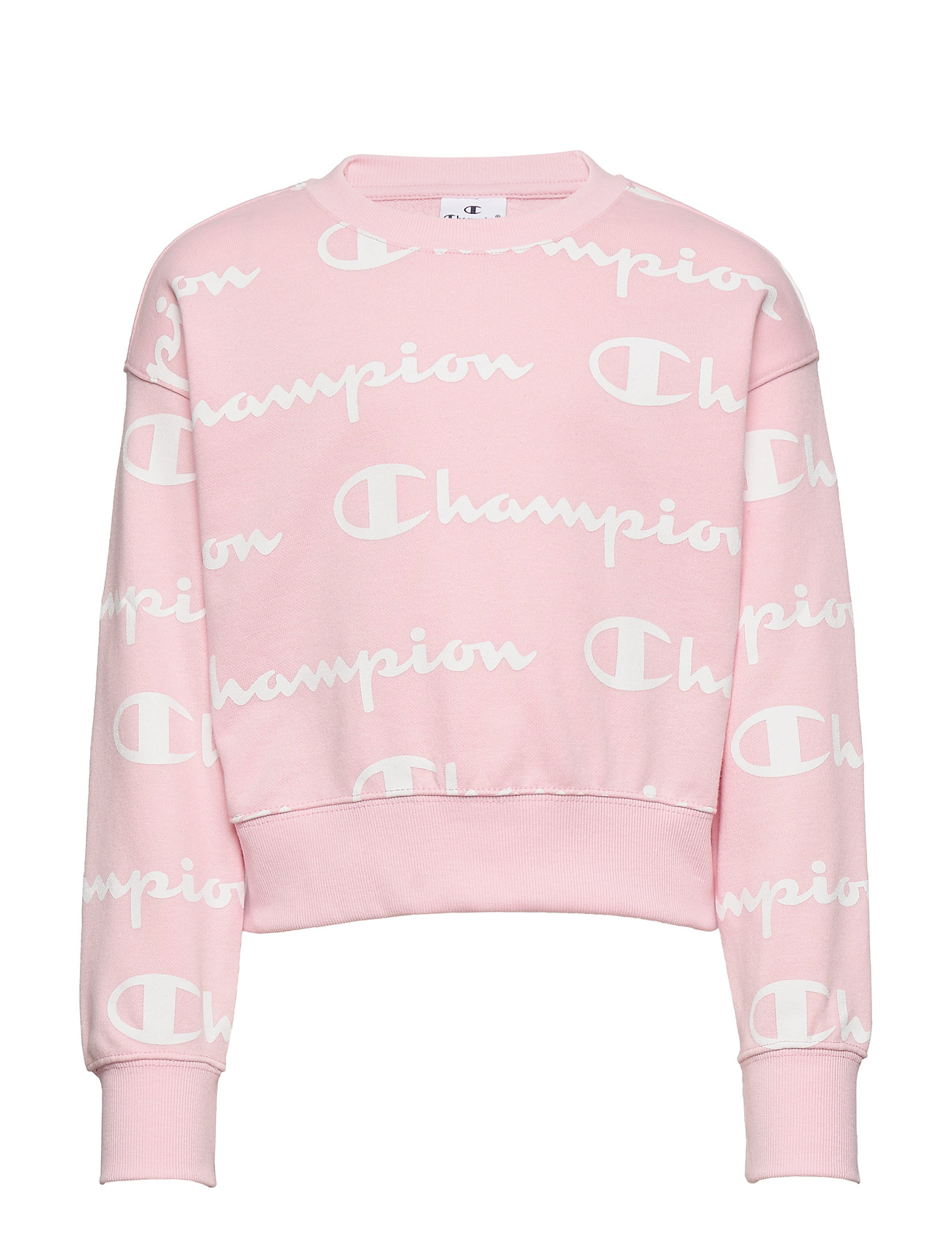 Champion Crewneck Croptop (Parfait Pink 