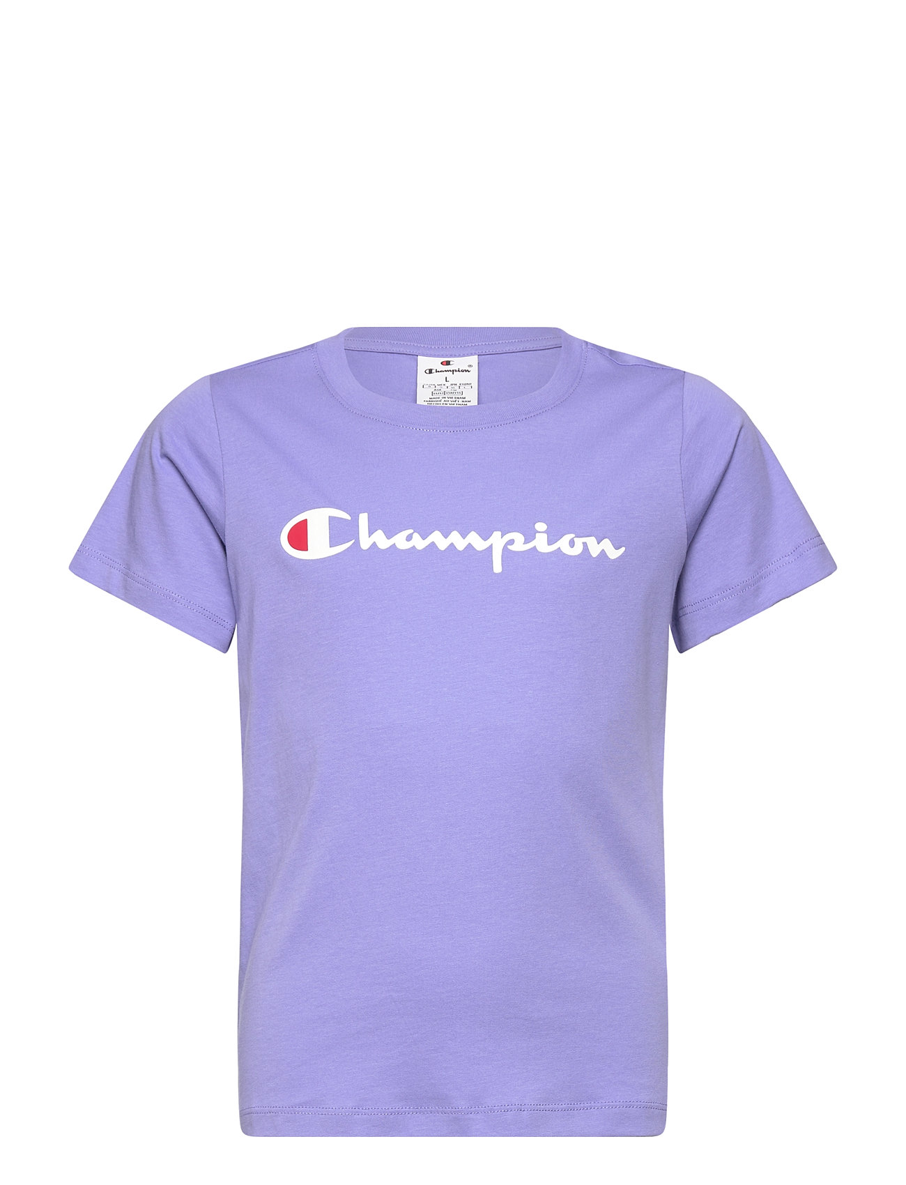 CHAMPION Crewneck T-Shirt Lila - 102-107 - Kinder