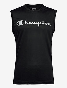 Crewneck Sleeveless T-Shirt - hihattomat - black beauty