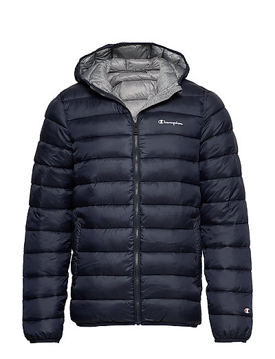 CHAMPION Hooded Jacket Gefütterte Jacke Blau CHAMPION