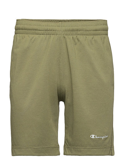 olive green champion shorts