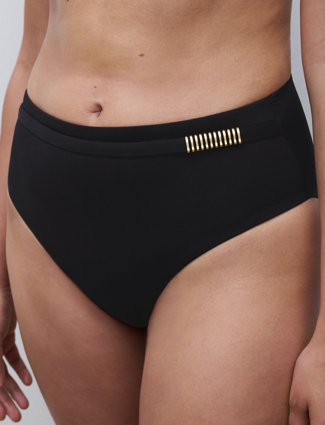 Chantelle Beach Icon Full Brief, 44, Black, Bikiniunderdele > Bikinitrusser, Dame