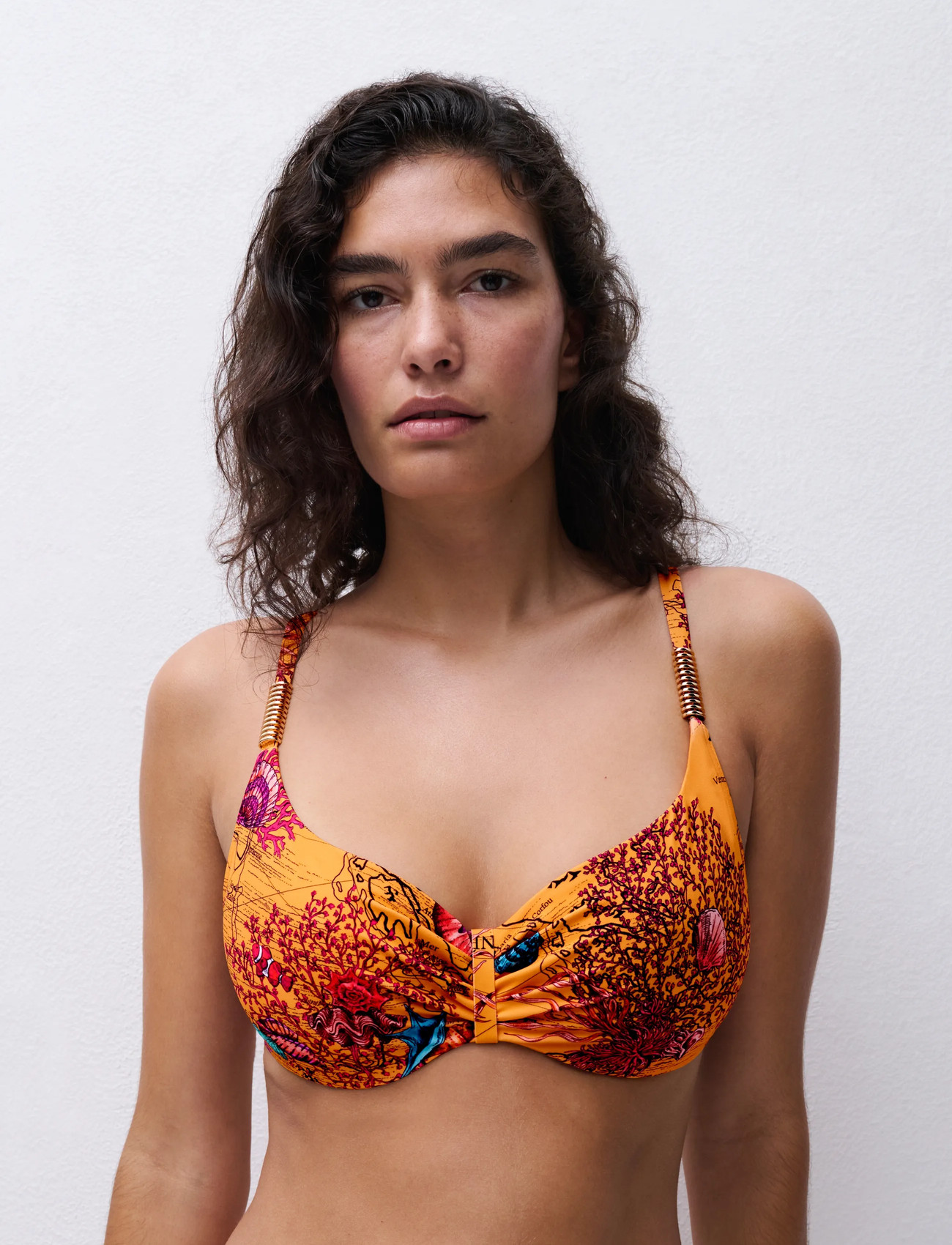 Chantelle Beach Icon Underwired, E x 80, Orange, Bikinitoppe > Bikinitoppe Med Ledning, Dame