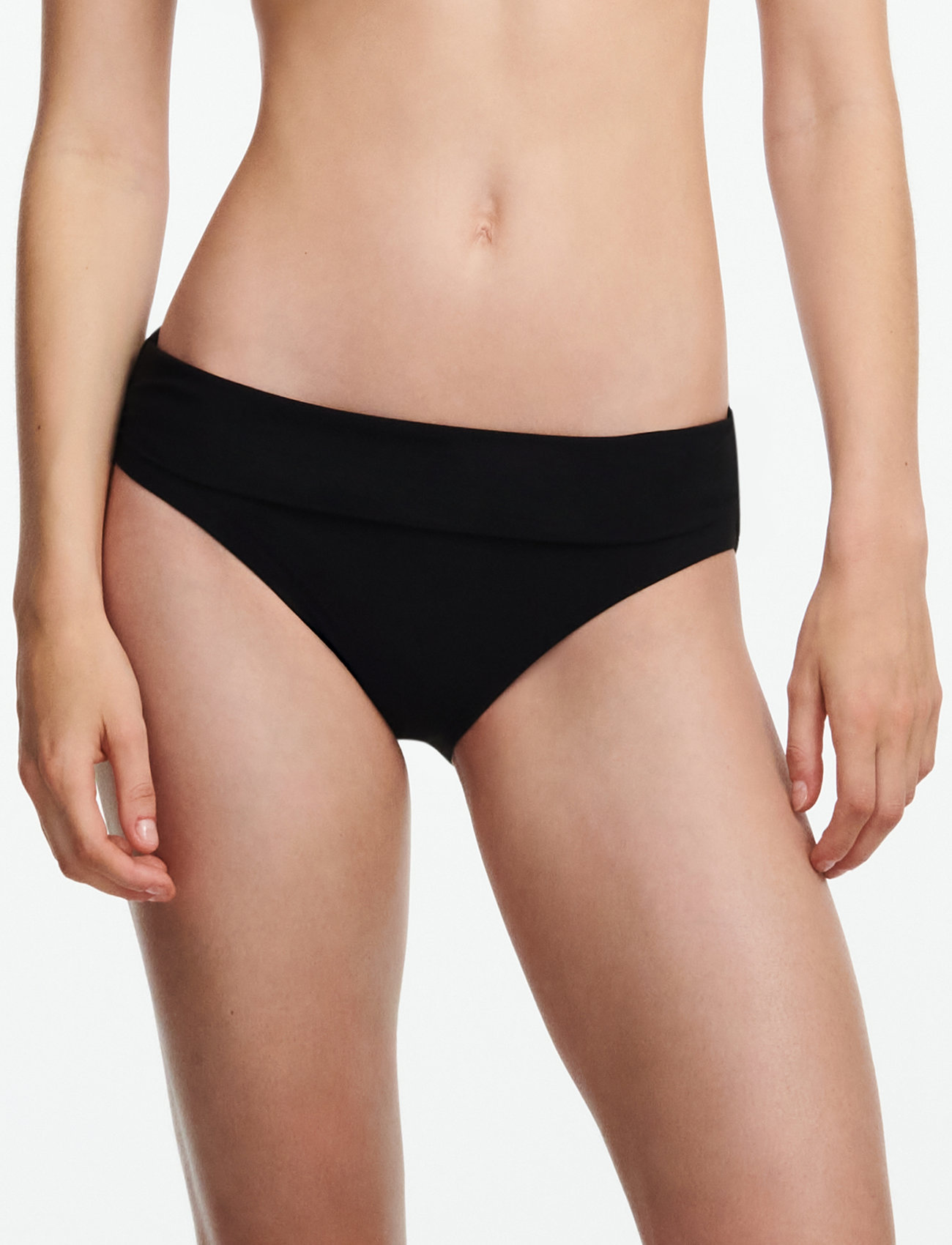 Chantelle Beach Emblem Bikini Full Brief, 40, Black, Bikiniunderdele > Bikinitrusser, Dame