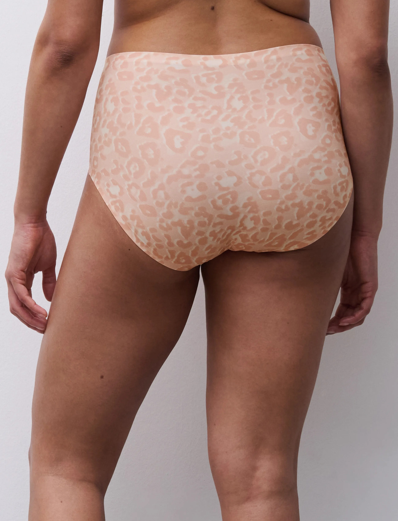 CHANTELLE Softstretch High Waist Brief (Printed), One Size, Beige, Trusser > Trusser Med Høj Talje, Dame