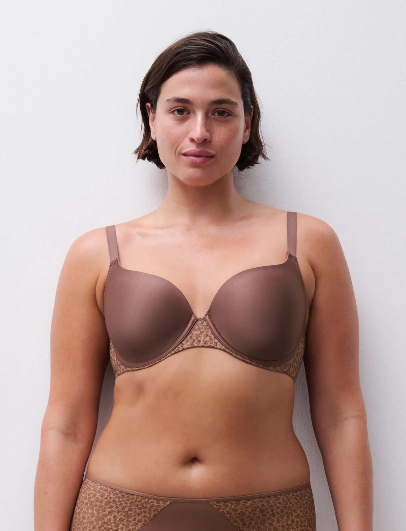 CHANTELLE Norah Covering T-Shirt Bra, C x 85, Brown, Bh'Er Og Toppe > Bh'Er Med Fuld Skål, Dame