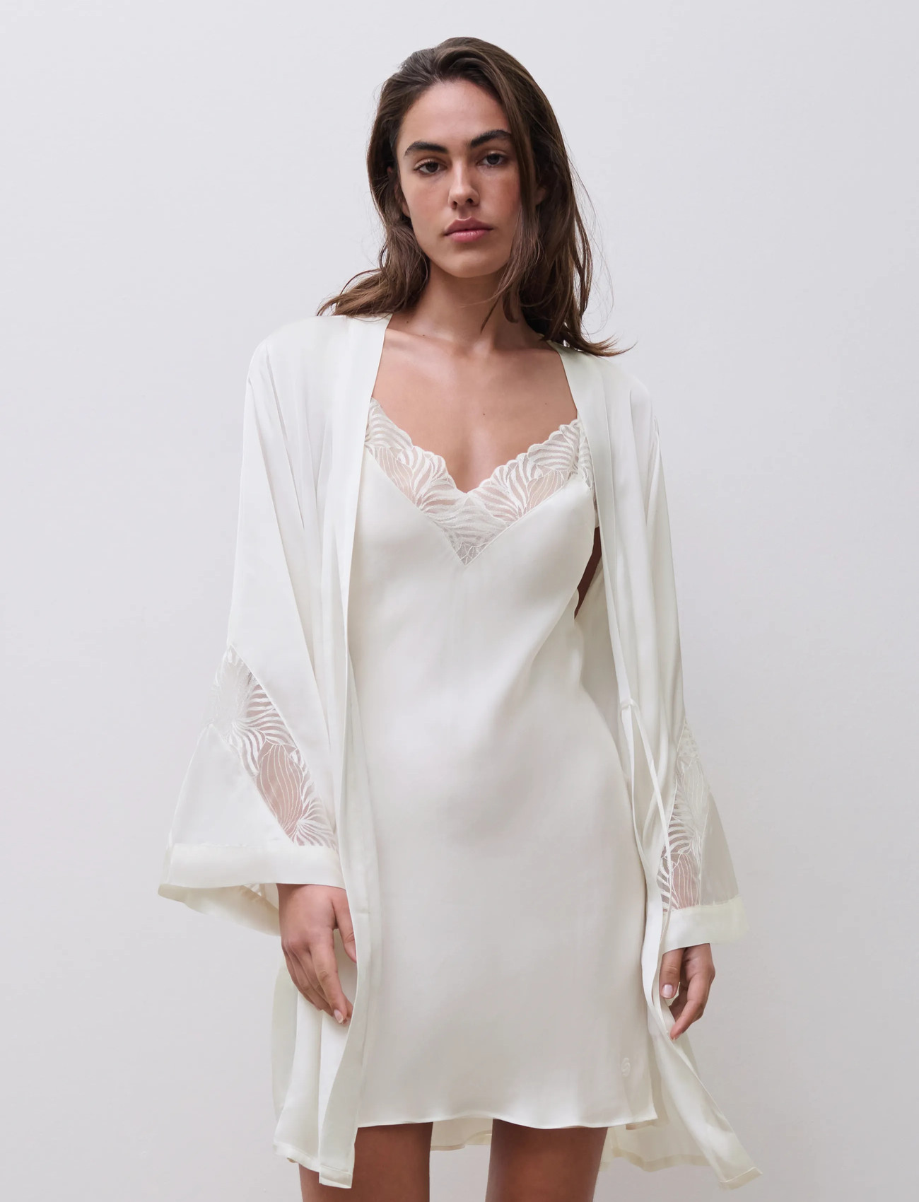 CHANTELLE Legend Kimono, XL, Cream, Nat- Og Loungewear > Morgenkåber, Dame