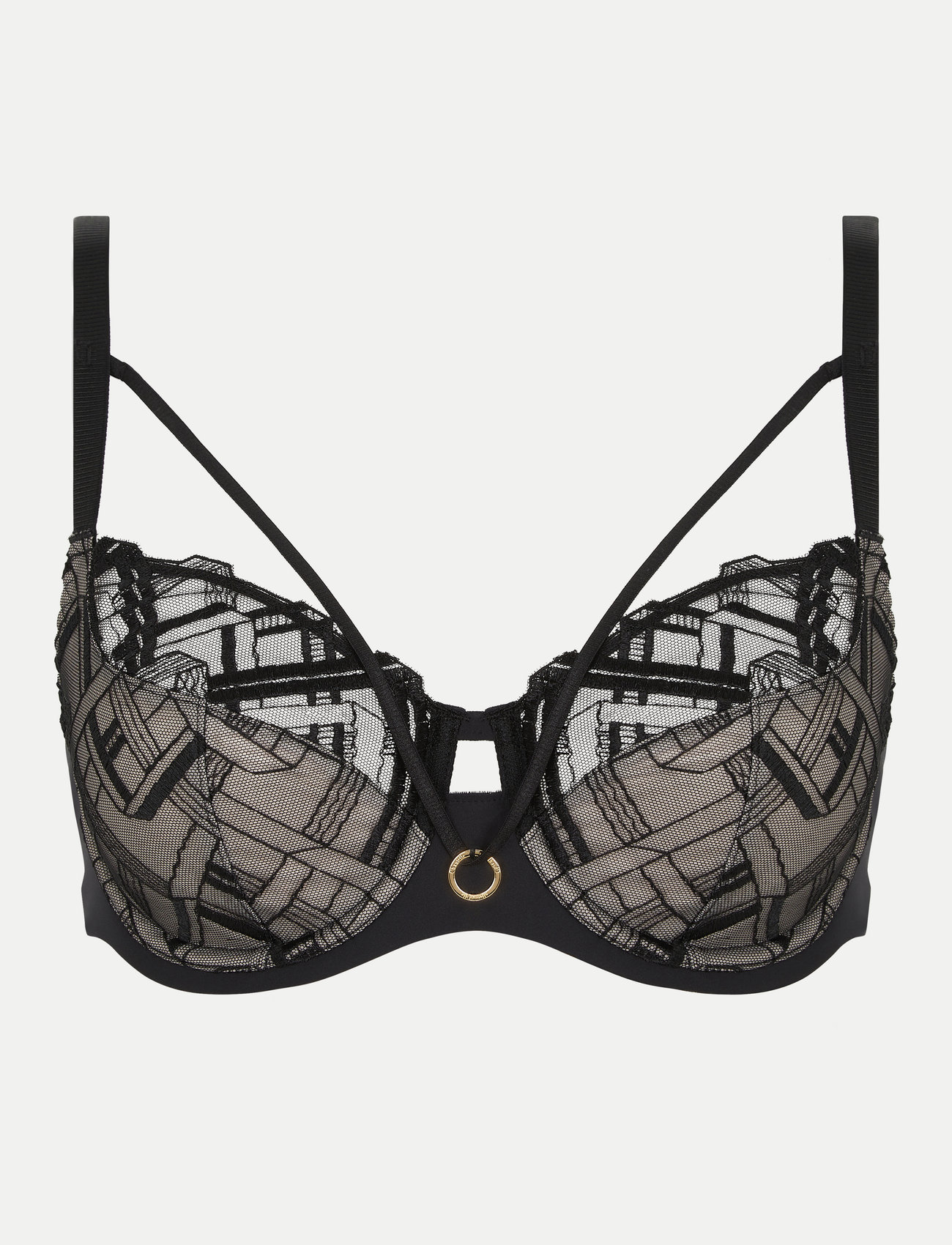 Graphic Support Very Covering Underwired Lingerie Bras & Tops Full Cup Bras Black CHANTELLE