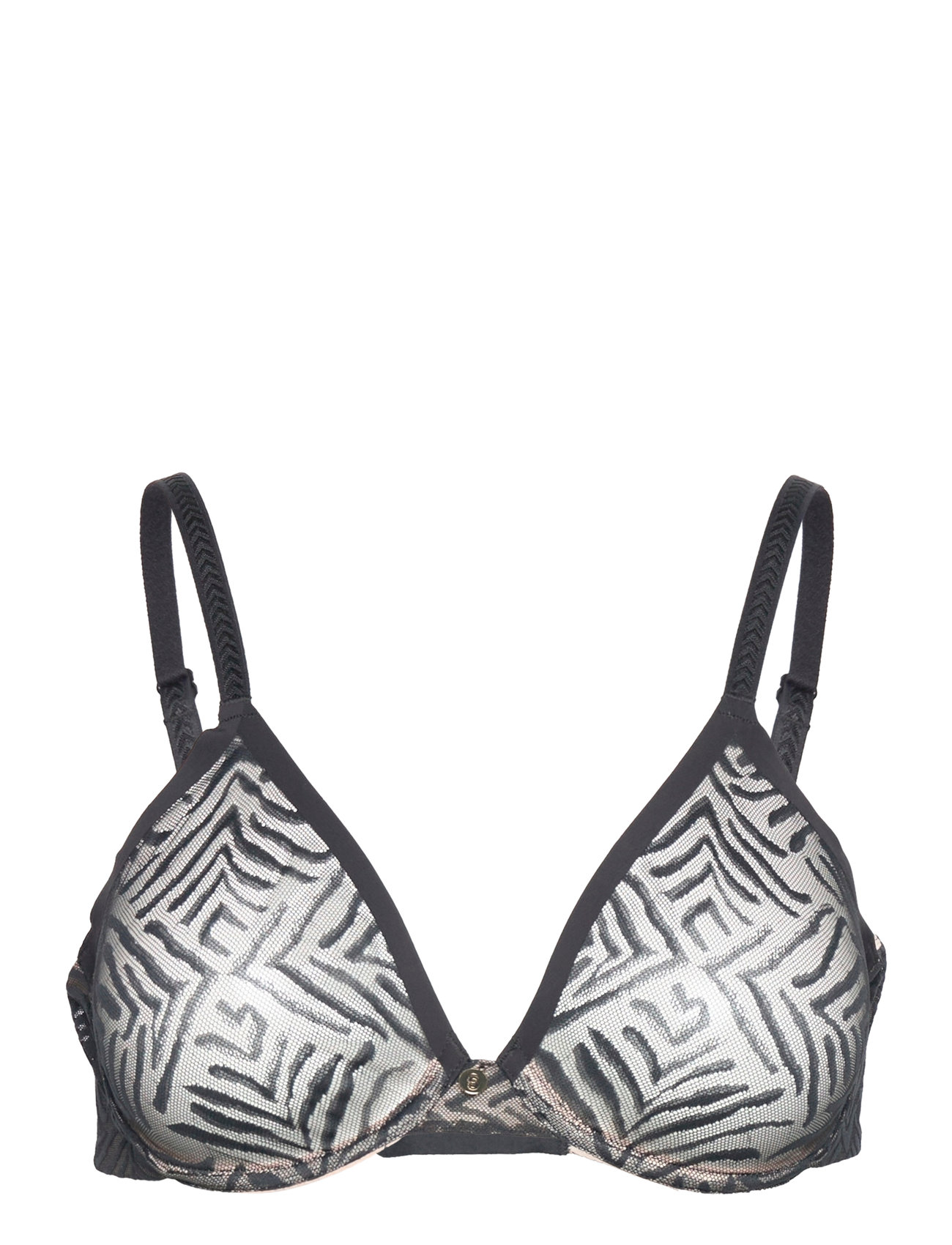 Graphic Allure Covering Molded Bra Black CHANTELLE