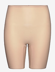 SoftStretch High waist mid-tigh short Plus Size - NUDE