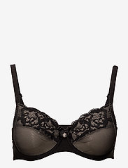 CHANTELLE - Orangerie Very Covering Underwired Bra - full cup bh - black - 1