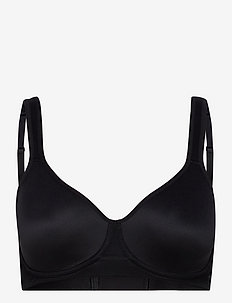 Sport High impact spacer underwired sports bra - full cup bh - black