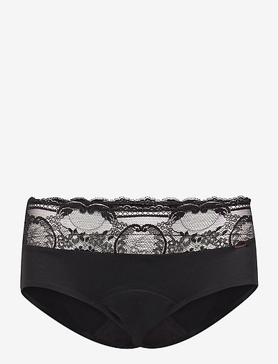 Period Panty Lace Hipster - hipster & boyshorts - black