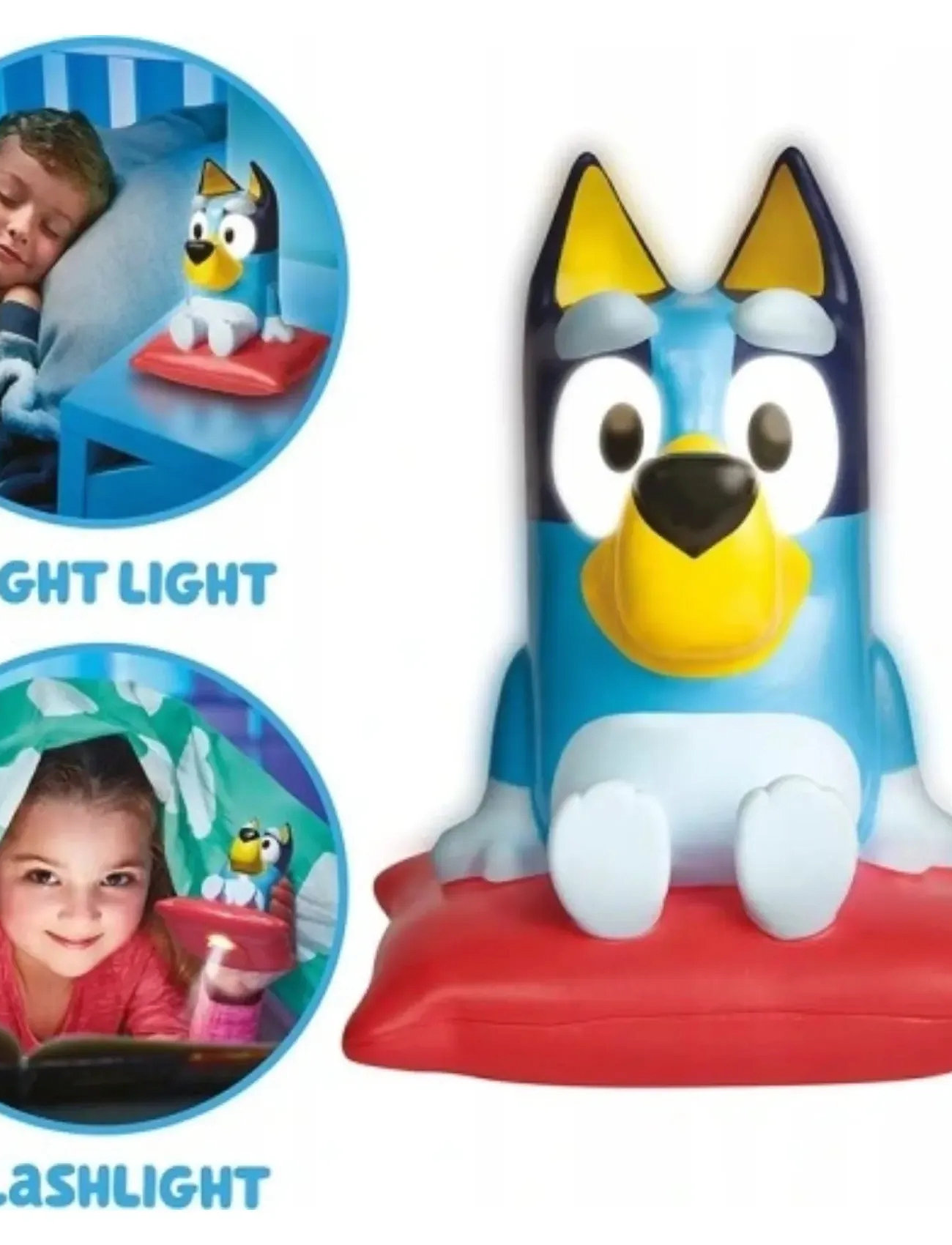 Bluey Bluey Goglow Buddy Night Light And Torch, 7X 9.5X 12 cm, Multi/patterned, Belysning > Natlamper, Børn
