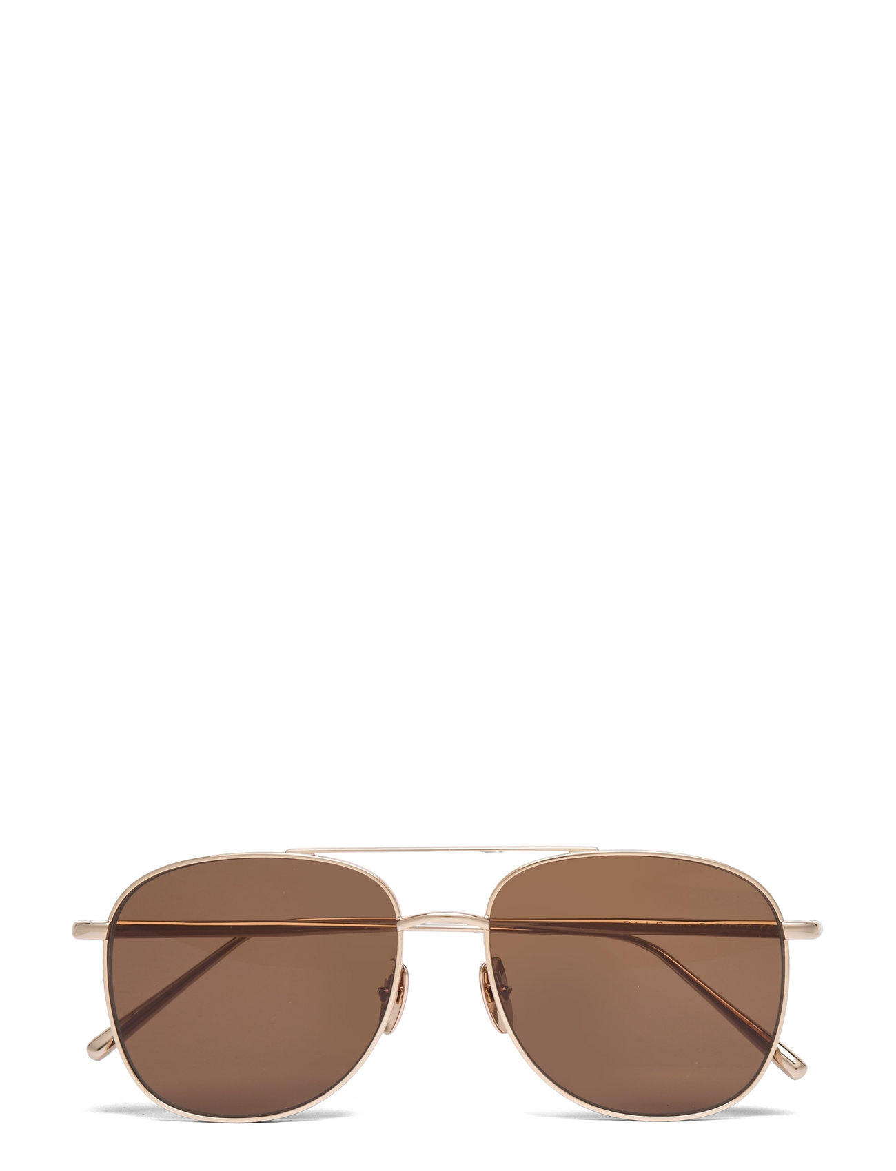 Eyewear Pilot Soft Gold/brown Round - Boozt.com