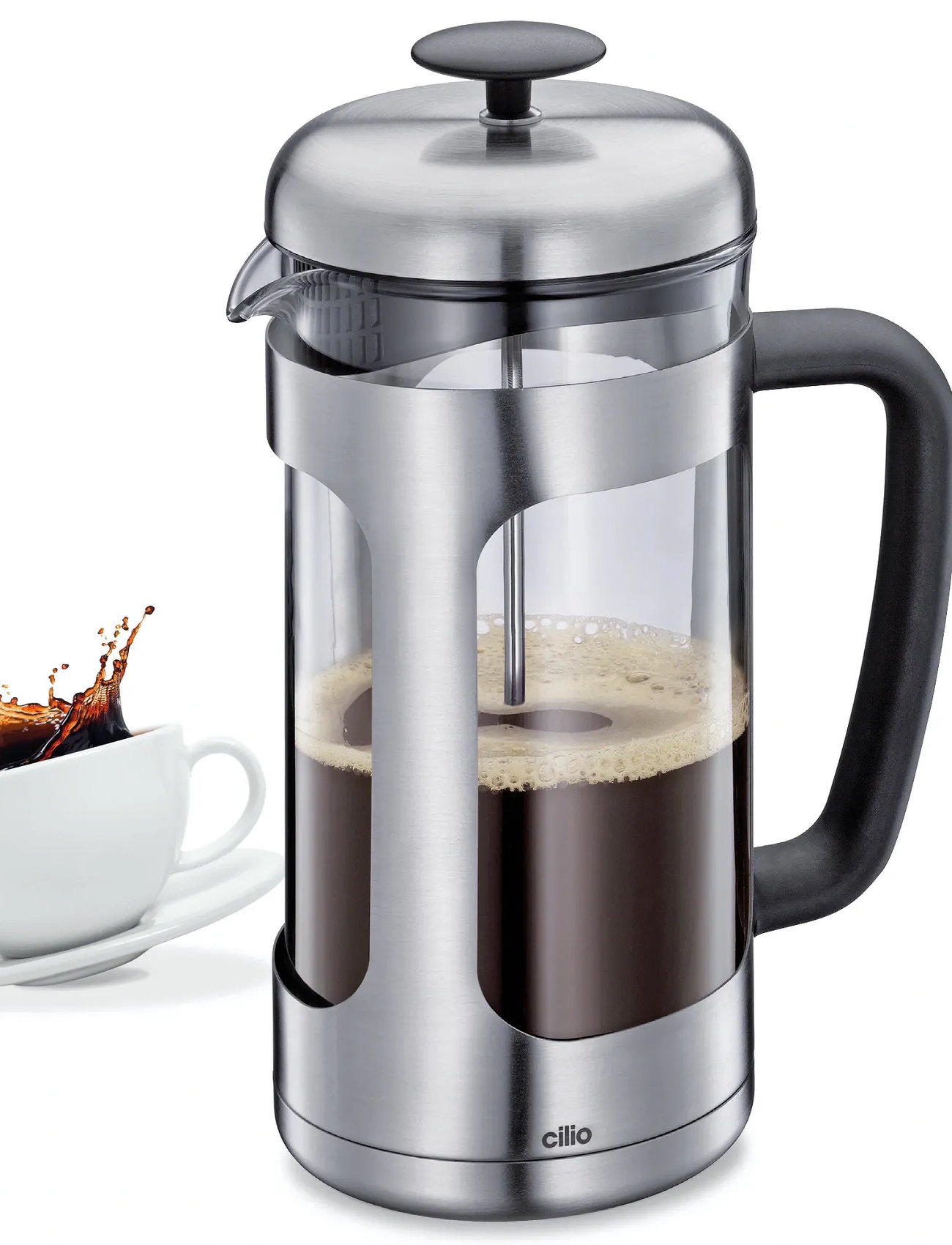 cilio Stempelkande T/8 Kopper, Maria, 8CUP/1L, Silver, Kaffemaskiner > Kaffepresse, Unisex