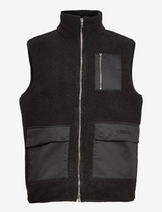 Remy pile vest - spring jackets - black