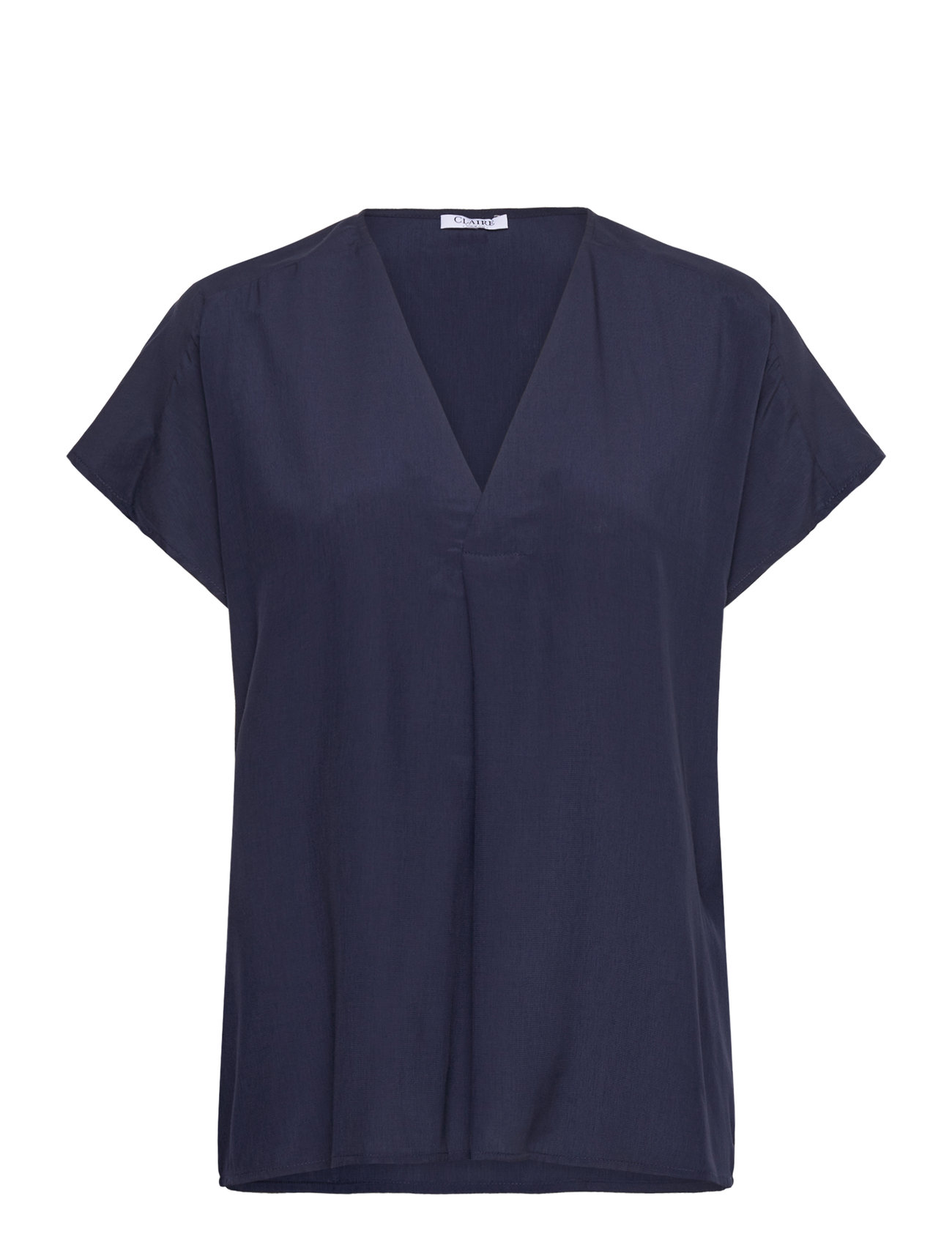 Claire Woman Cwroksana - Blouse, 36, Navy, Bluser > Kortærmede, Dame