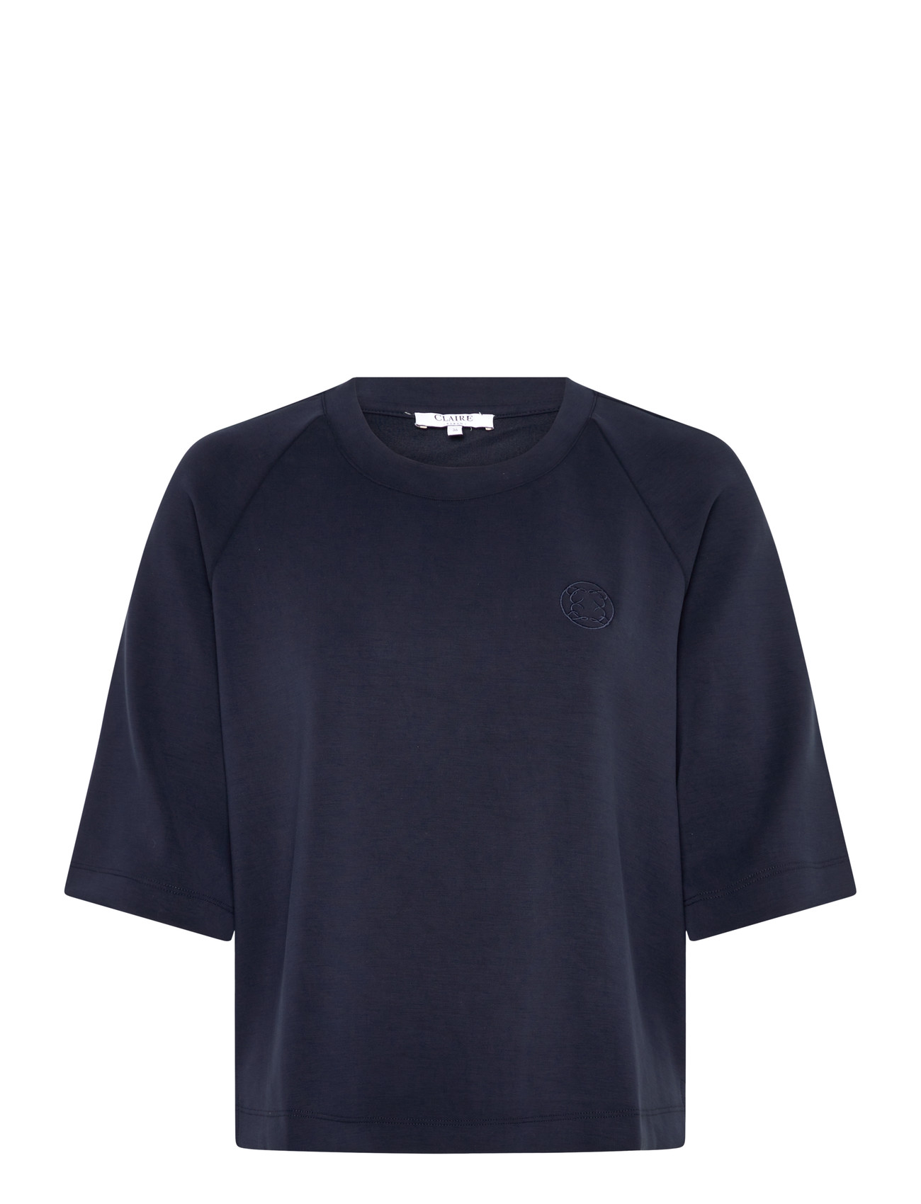 Claire Woman Cwannemarie, 40, Navy, T-Shirts & Toppe > Kortærmede, Dame