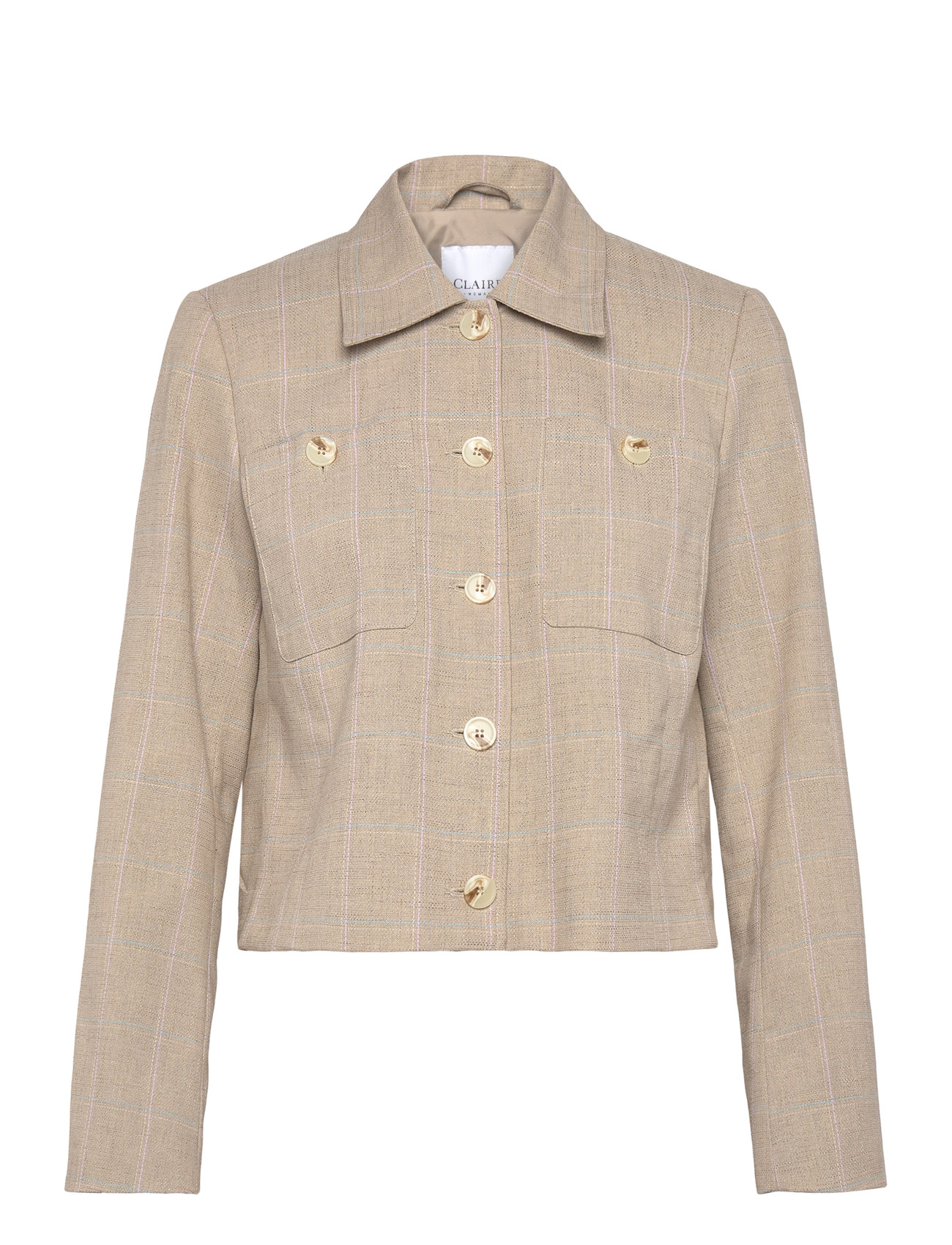 Claire Woman Cweaemilie, 34, Beige, Blazere > Cropped Blazere, Dame