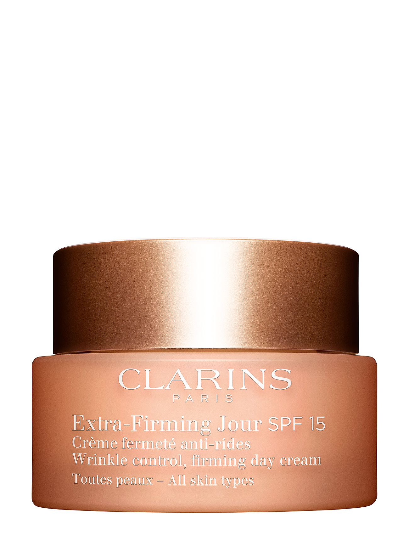 Extra-Firming Jour Spf 15 All Skin Types Beauty WOMEN Skin Care Face Day Creams Nude Clarins