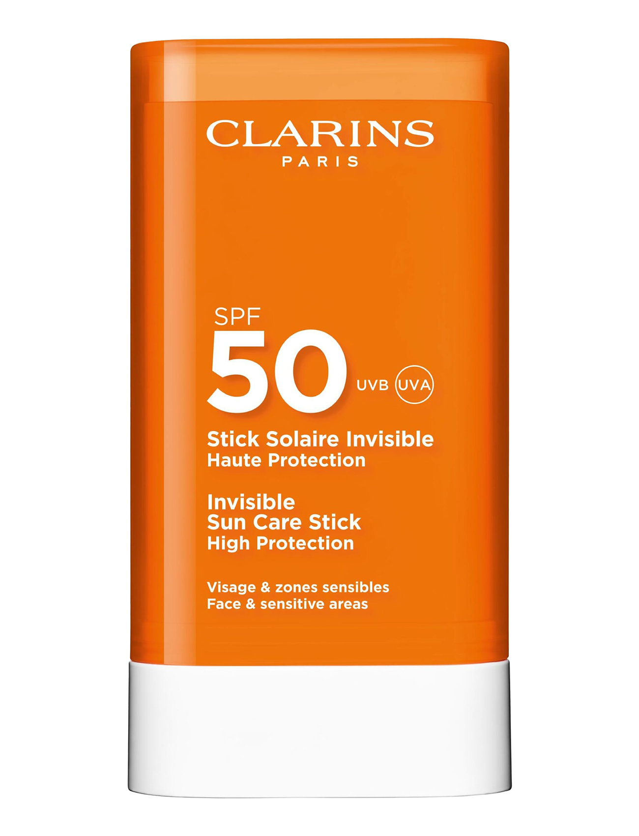 Clarins Sun Face Invisible Sun Care Stick Spf50 17 Gr, 17 G, Nude, Solpleje > Krop, Dame