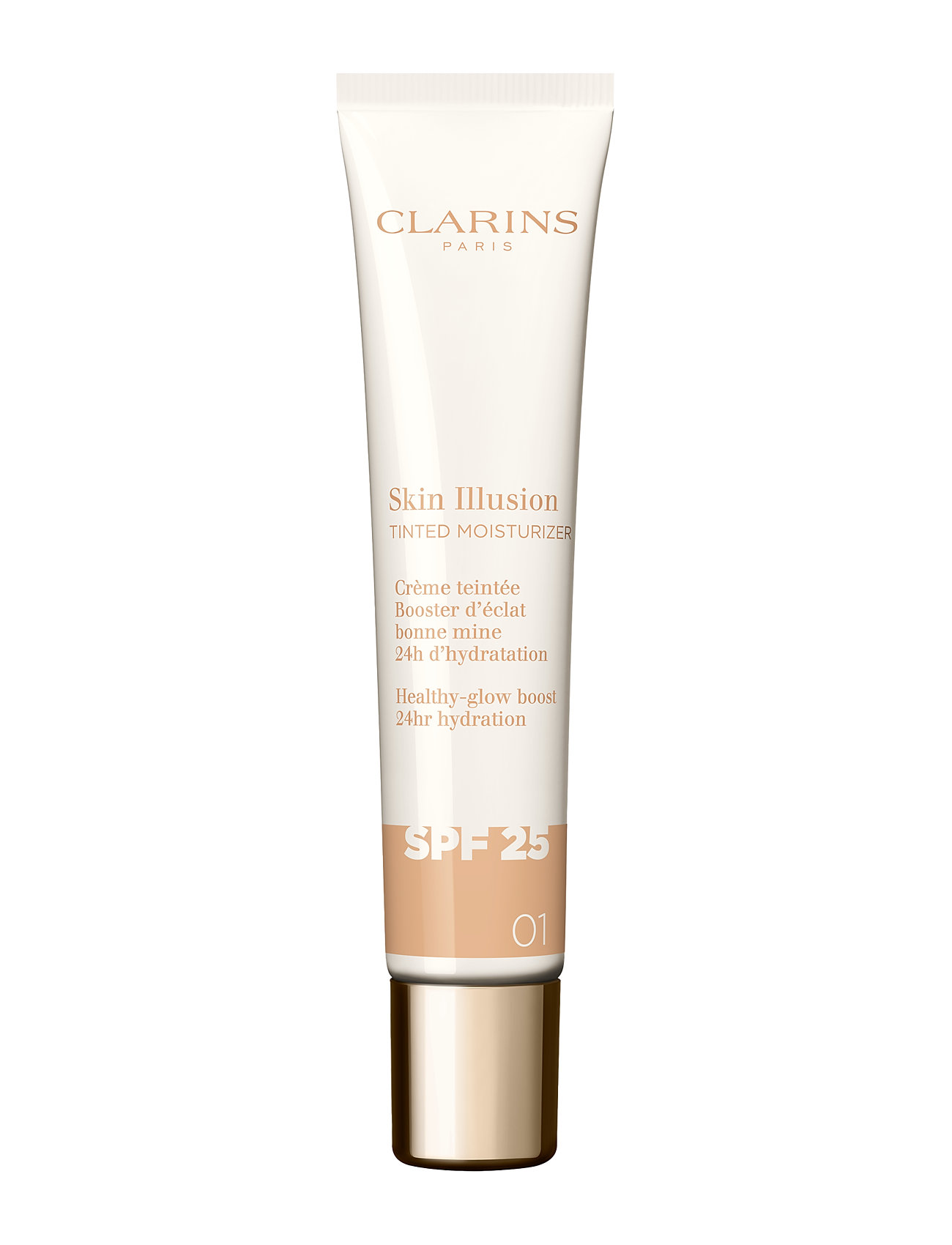 Clarins Skin Illusion Tinted Moisturizer Spf25 01 40 ml, 40 ml, Ansigt > Foundation, Dame