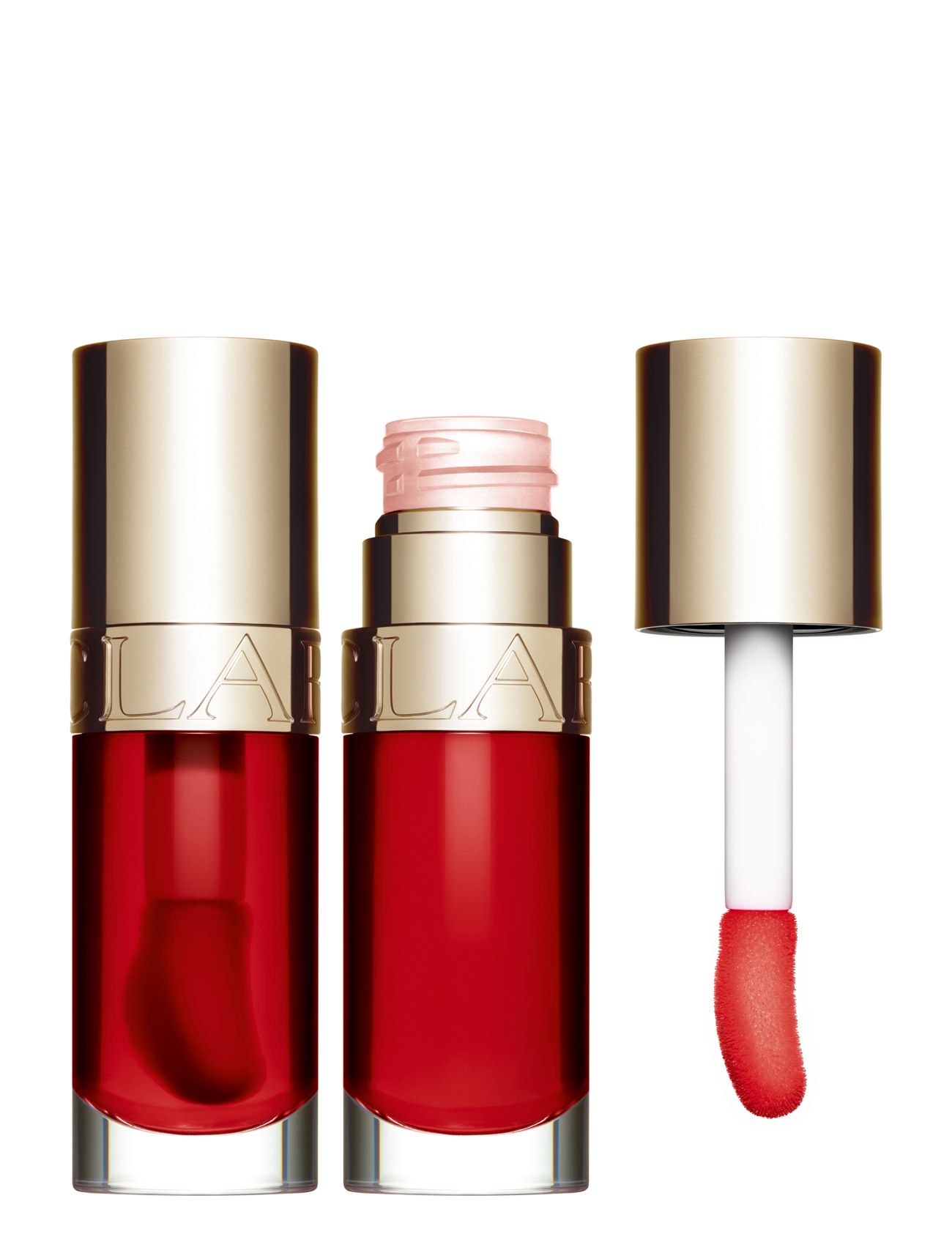 Clarins Lip Comfort Oil 08 Strawberry 7 ml, 7 ml, Red, Læber > Lipgloss, Dame