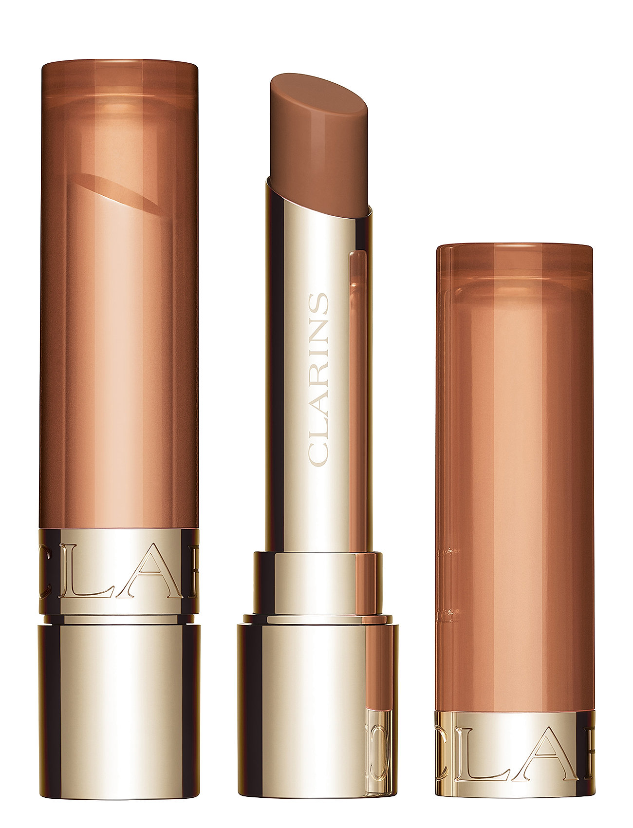 Clarins Lip Oil Balm 04 Almond 3 Gr, 3 G, Brown, Ansigt > Læbepleje, Dame