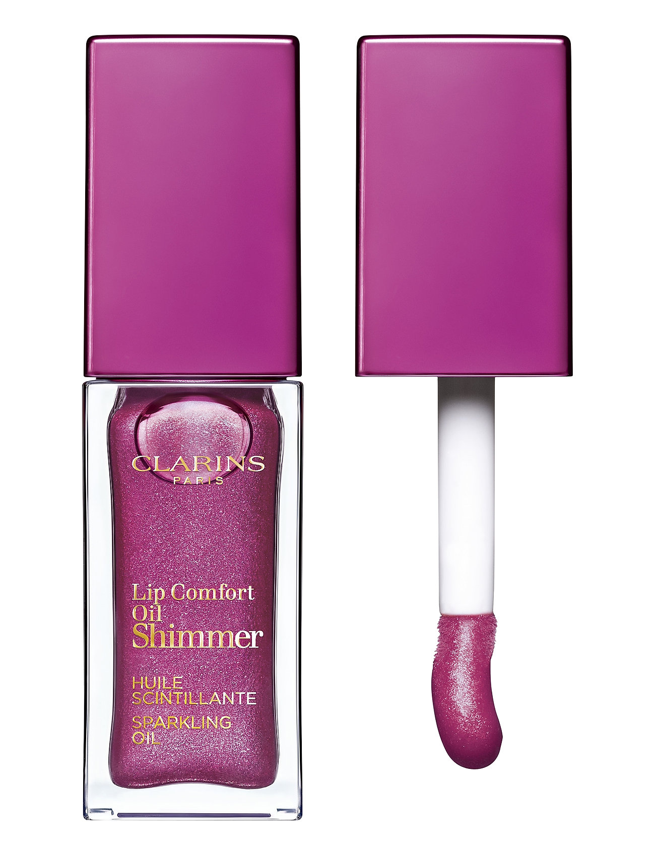 Lip Comfort Oil Shimmer Lipgloss Makeup Purple Clarins
