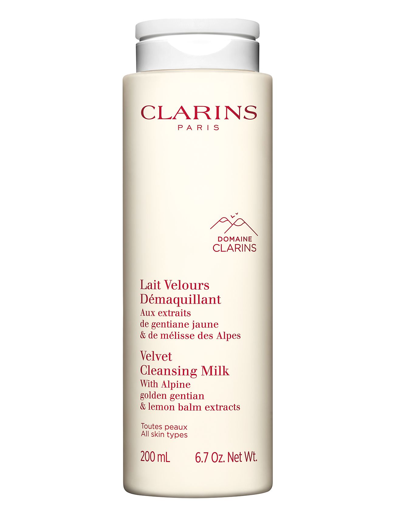 Velvet Cleansing Milk Beauty Women Skin Care Face Cleansers Milk Cleanser Nude Clarins