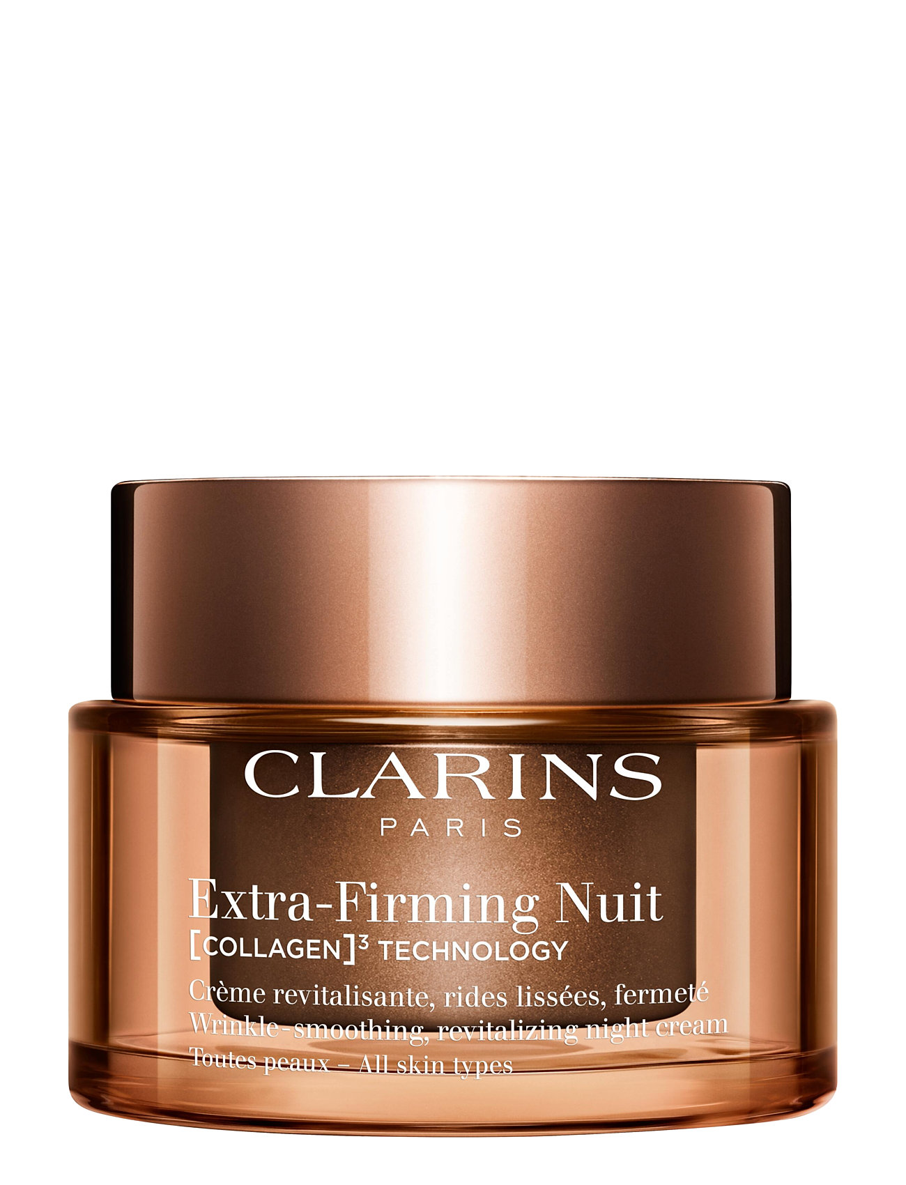 Clarins Extra-Firming Nuit Wrinkle-Smoothing, Revitalizing Night Cream All Skin Types Nude