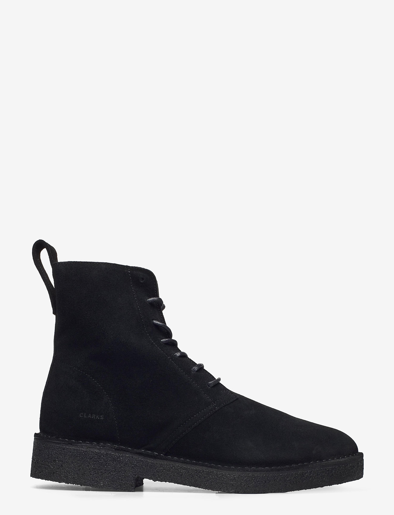 clarks desert mali black suede