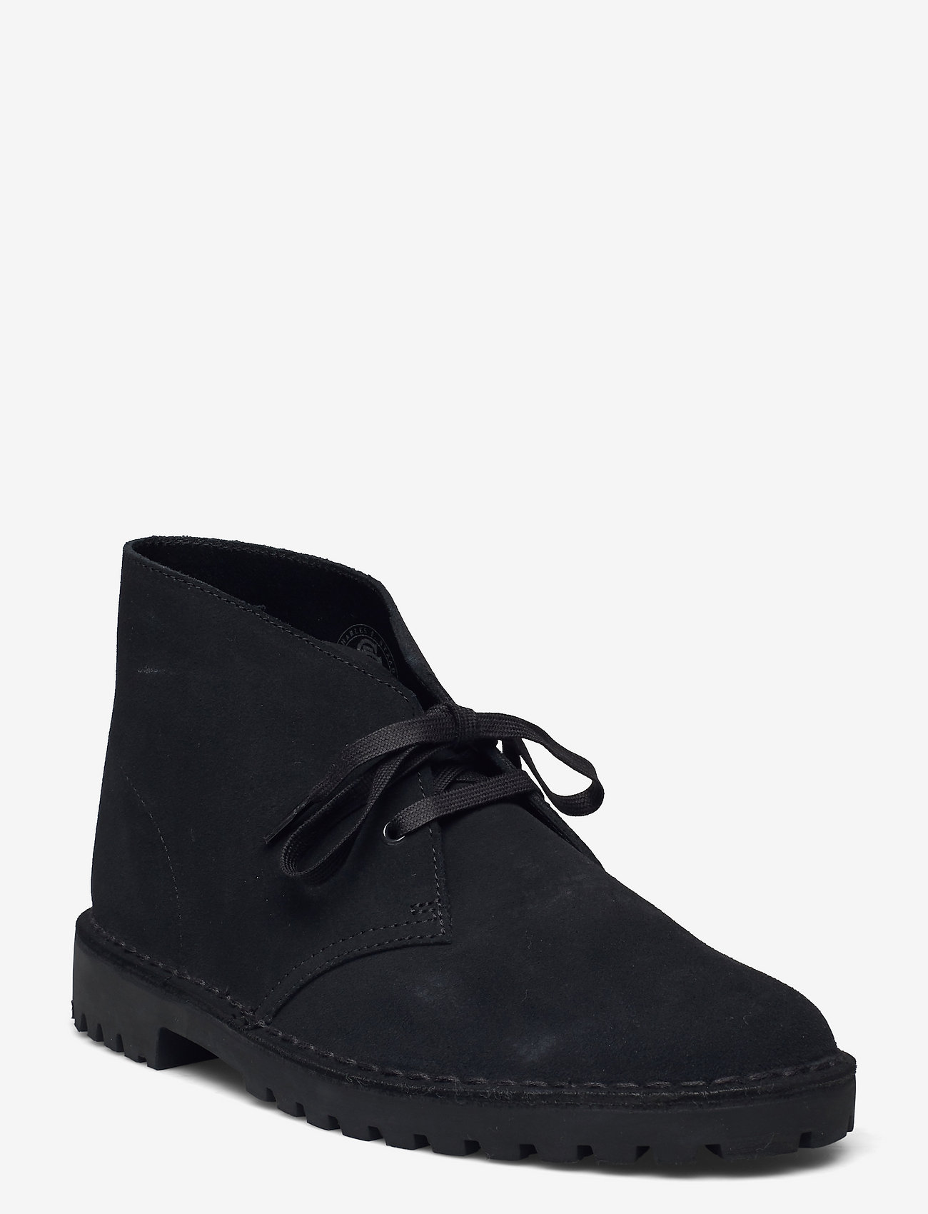 coral suede wallabee