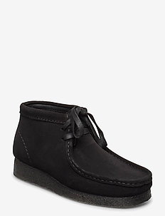 Wallabee Boot. - flat ankle boots - black sde
