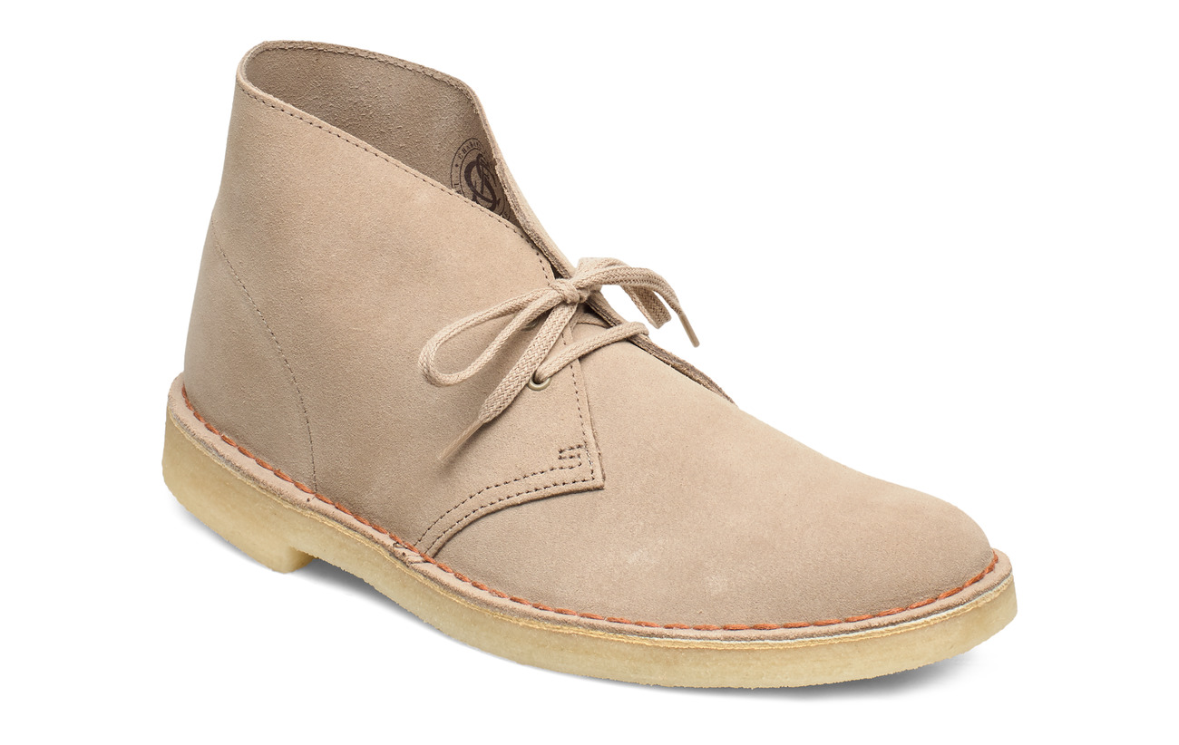 clarks desert boots sand suede