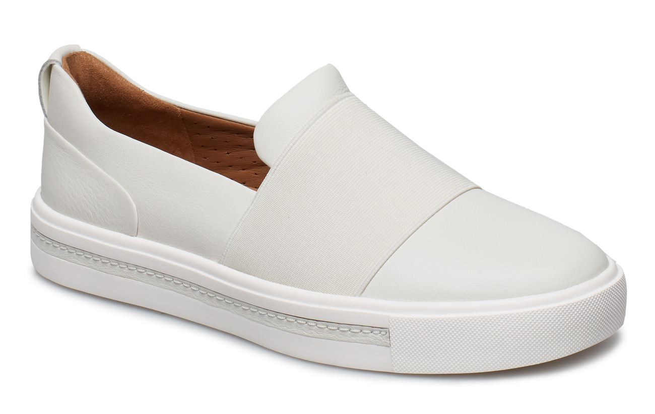 Clarks Un Maui Step (White Leather 