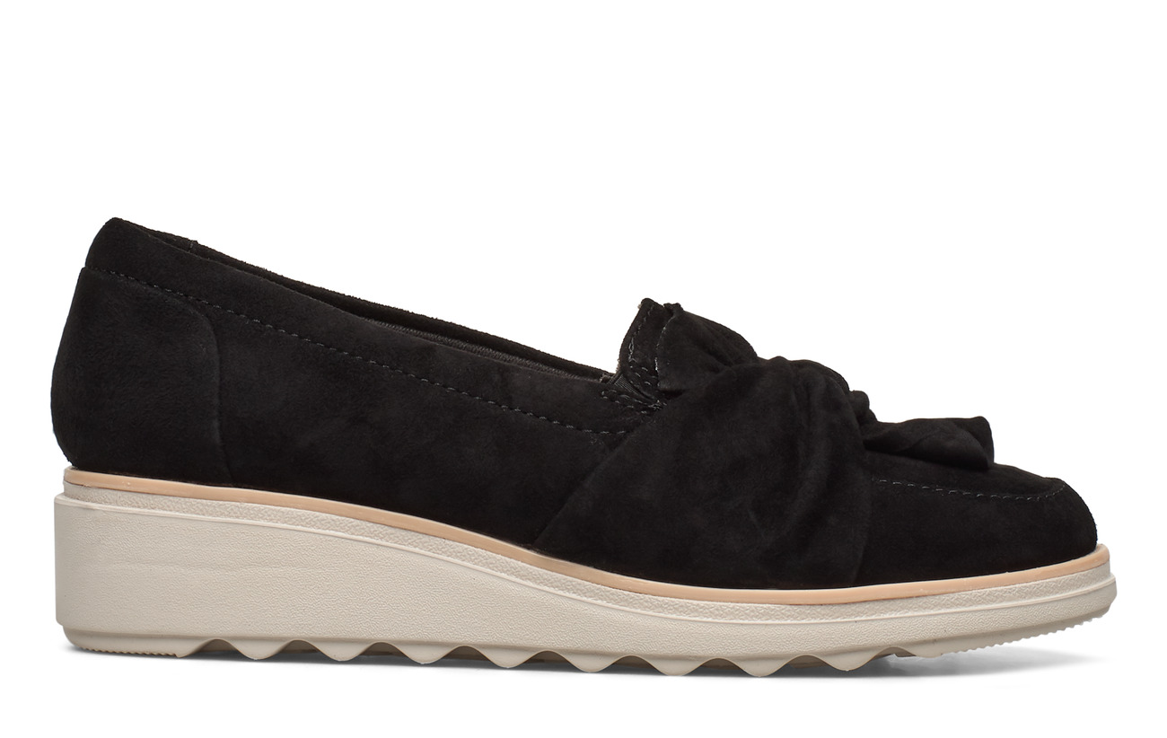 clarks sharon dasher black suede