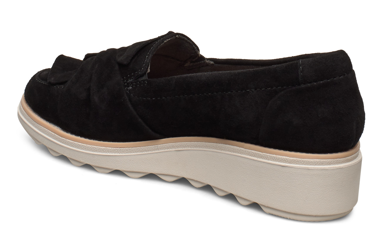 clarks sharon dasher black suede