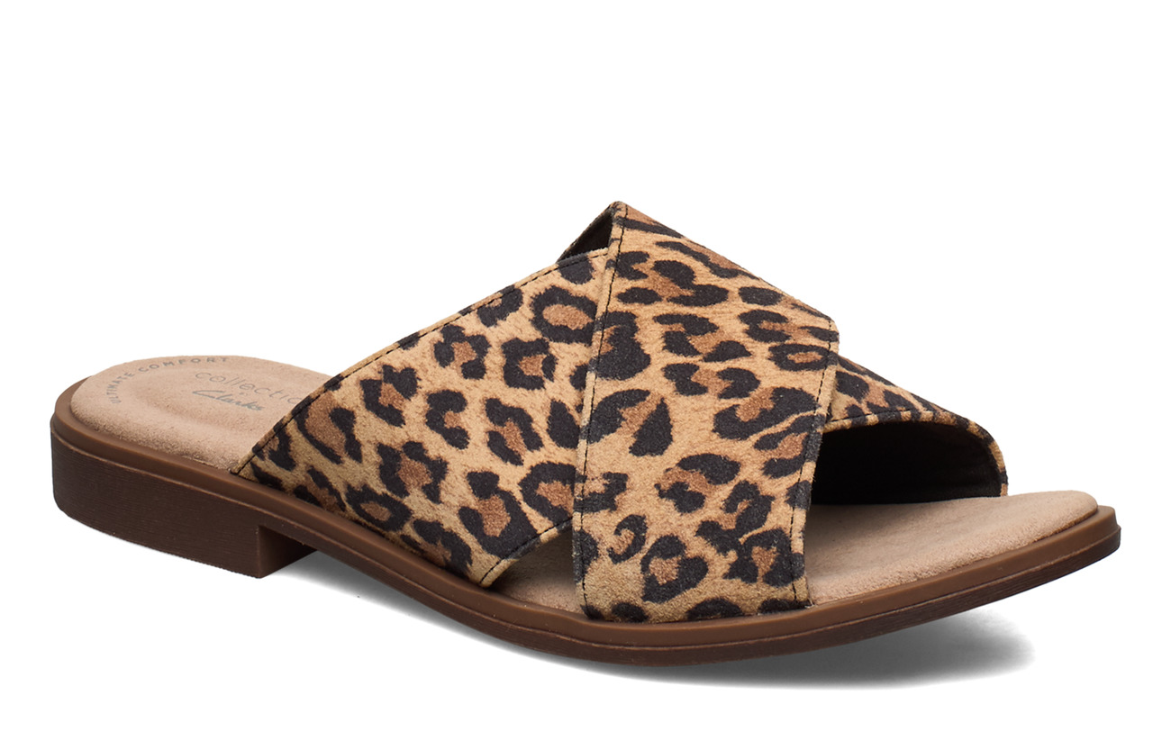 clarks animal print sandals