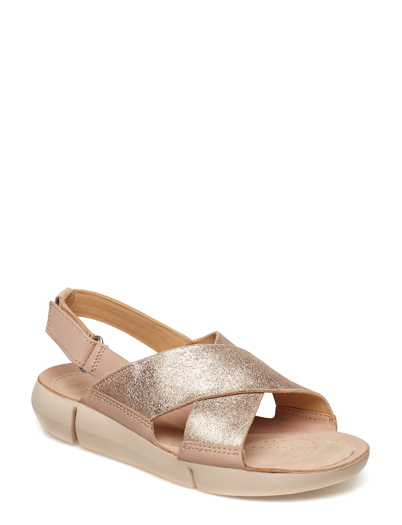 Tri Chloe Platte Sandalen Roze Clarks clarks kopen in de aanbieding