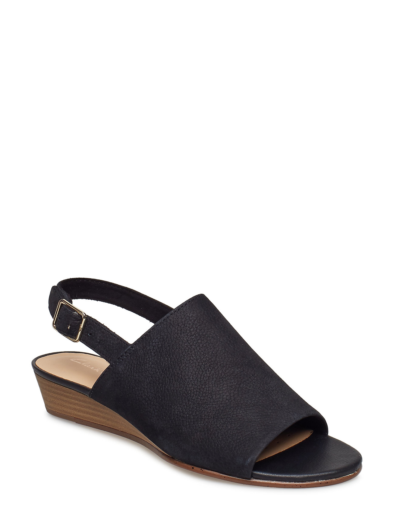 Mena Lily Platte Sandalen Zwart Clarks clarks kopen in de aanbieding