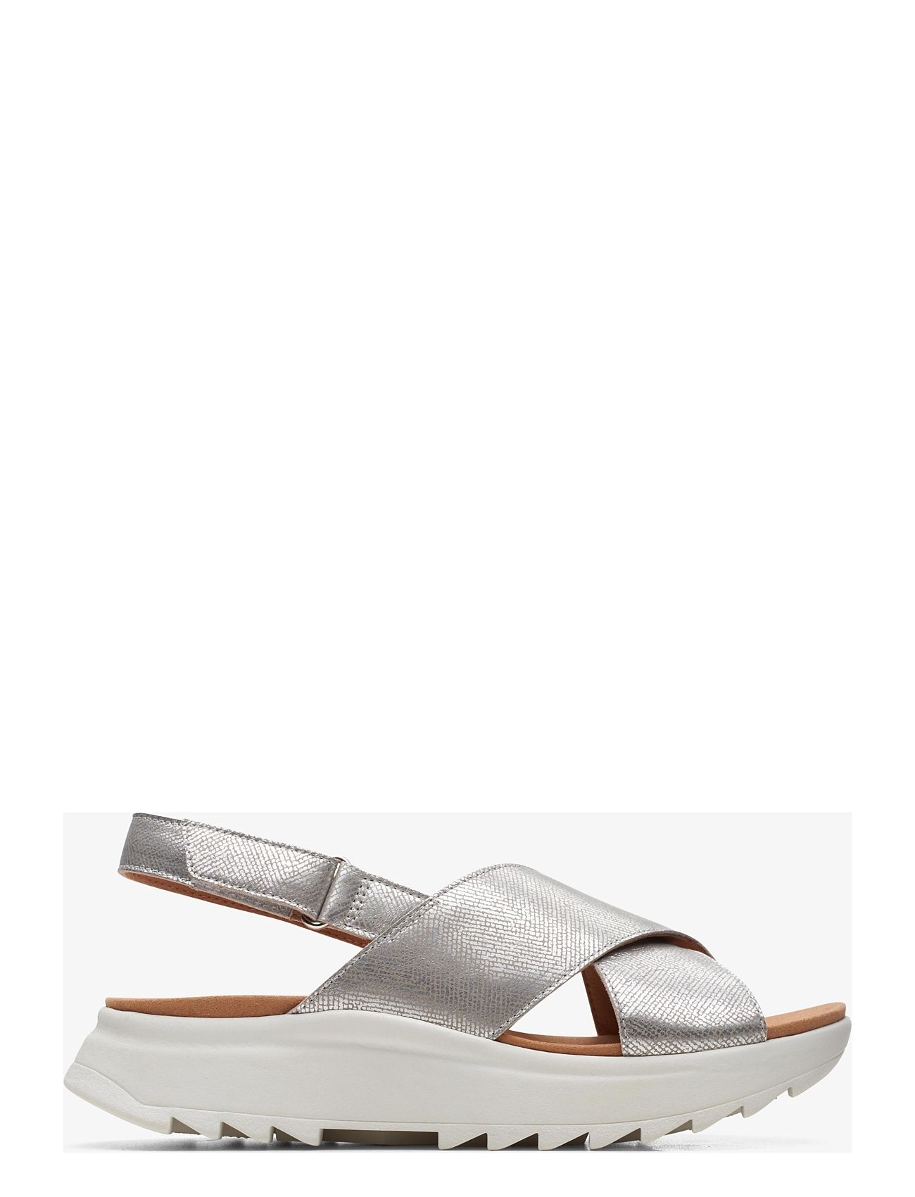 Dashlite Wish D Flate Sandaler Silver Clarks