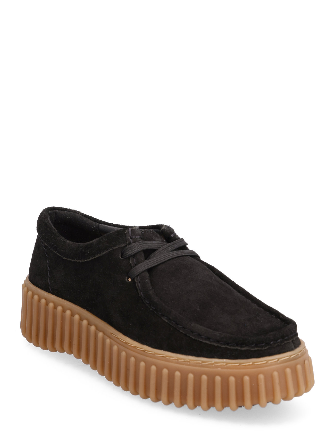 Clarks Torhill Bee D, 39.5, Black, Flade Sko > Snøresko, Dame